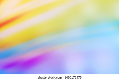 Light Blue, Yellow vector glossy abstract layout. Glitter abstract illustration with gradient design. Completely new design for your business.