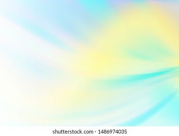 Light Blue, Yellow vector glossy bokeh pattern. Glitter abstract illustration with an elegant design. The background for your creative designs.