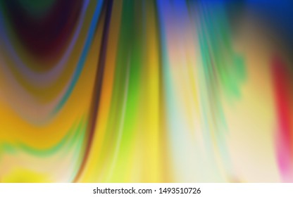 Light Blue, Yellow vector glossy abstract backdrop. An elegant bright illustration with gradient. New style for your business design.