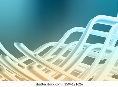 Light Blue, Yellow vector glossy abstract background. Shining colorful illustration in smart style. New style for your business design.