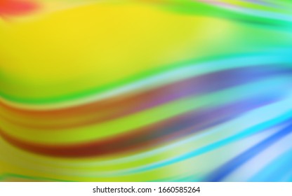 Light Blue, Yellow vector glossy abstract layout. Glitter abstract illustration with gradient design. Background for designs.