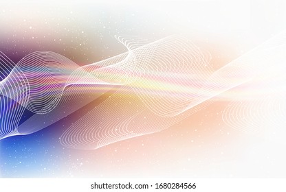 Light Blue, Yellow vector glossy abstract layout. Abstract colorful illustration with gradient. Completely new design for your business.
