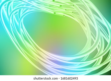 Light Blue, Yellow vector glossy abstract background. A completely new colored illustration in blur style. New style design for your brand book.