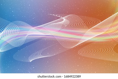 Fondo abstracto brillante de color azul claro, vector amarillo. Ilustración creativa en estilo de medio tono con degradado. Nueva forma de tu diseño.