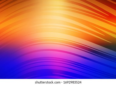 Diseño abstracto brillante vectorial amarillo, azul claro. Ilustración abstracta brillante con diseño degradado. Nueva forma de tu diseño.