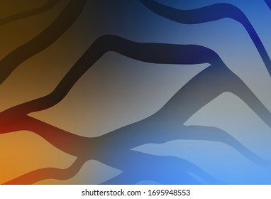 Light Blue, Yellow vector glossy abstract layout. Modern abstract illustration with gradient. New style for your business design.