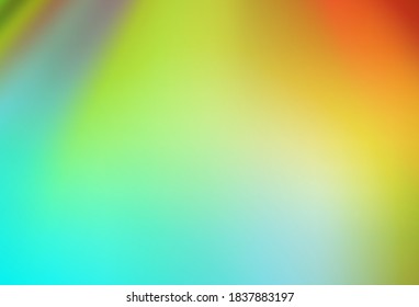 Light Blue, Yellow vector glossy abstract layout. Glitter abstract illustration with gradient design. New design for your business.