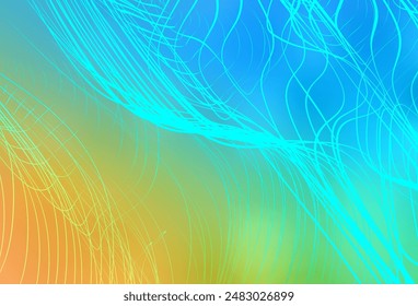 Azul claro, Vector amarillo brillante diseño abstracto. Una elegante ilustración brillante con degradado. Estilo Nuevo para el diseño de su negocio.