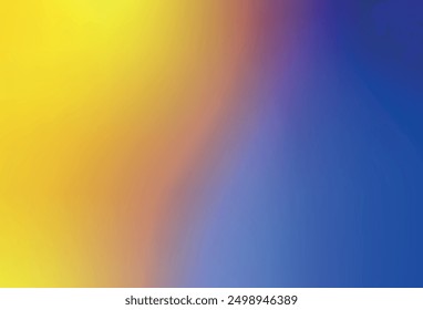 Light Blue, Yellow vector glossy abstract background. New colored illustration in blur style with gradient. Background for designs.