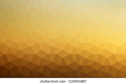 Light Blue, Yellow vector gradient triangles texture. Colorful illustration in abstract style with triangles. Polygonal design for your web site.