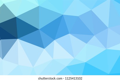 Light Blue, Yellow vector gradient triangles texture. A completely new color illustration in a polygonal style. Polygonal design for your web site.