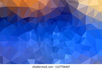 Light Blue, Yellow vector gradient triangles texture. Modern abstract illustration with triangles. Template for cell phone's backgrounds.