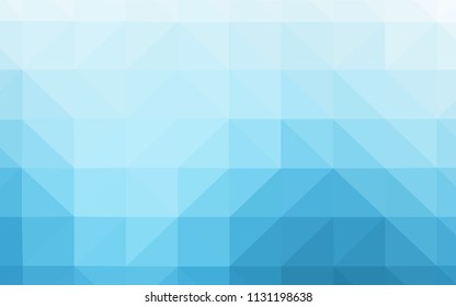 Light Blue, Yellow vector gradient triangles pattern. Geometric illustration in Origami style with gradient.  New template for your brand book.