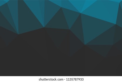 Light Blue, Yellow vector gradient triangles pattern. Triangular geometric sample with gradient.  A completely new design for your leaflet.