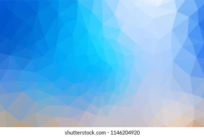 Light Blue, Yellow vector gradient triangles texture. Colorful illustration in abstract style with triangles. Best triangular design for your business.