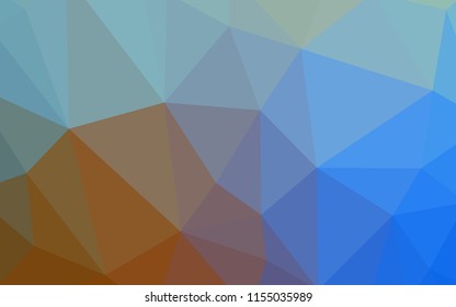 Light Blue, Yellow vector gradient triangles pattern. Glitter abstract illustration with an elegant triangles. A new texture for your web site.