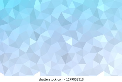 Light Blue, Yellow vector gradient triangles pattern. Colorful abstract illustration with triangles. New template for your brand book.