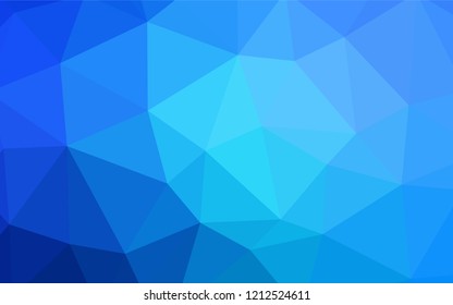 Light Blue, Yellow vector gradient triangles pattern. A completely new color illustration in a polygonal style. Brand new design for your business.