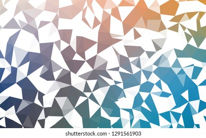Light Blue, Yellow vector gradient triangles texture. A completely new color illustration in a polygonal style. Triangular pattern for your design.