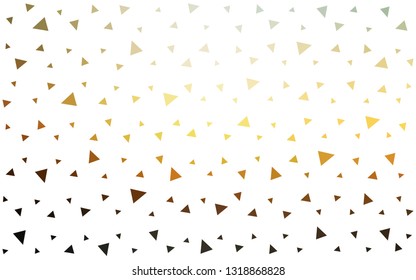 Light Blue, Yellow vector  gradient triangles pattern. Creative geometric illustration in Origami style with gradient. Textured pattern for your backgrounds.