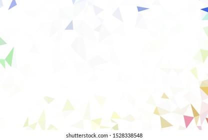 Light Blue, Yellow vector gradient triangles pattern. Geometric illustration in Origami style with gradient.  Textured pattern for your backgrounds.