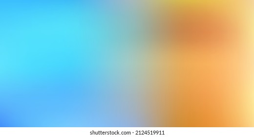 Light blue, yellow vector gradient blur pattern. Blurred abstract gradient illustration in simple style. Modern design for your apps.