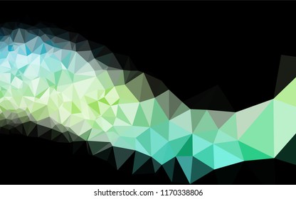 Light Blue, Yellow vector hexagon mosaic cover. A completely new color illustration in a vague style. The textured pattern can be used for background.
