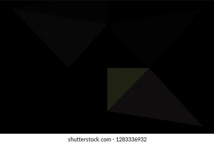 Light Blue, Yellow vector hexagon mosaic template. A sample with polygonal shapes. Triangular pattern for your business design.