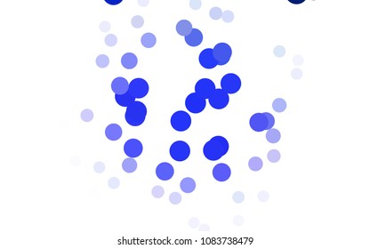 Light Blue, Yellow vector illustration which consist of circles. Dotted gradient design for your business. Creative geometric background in halftone style with colored spots.