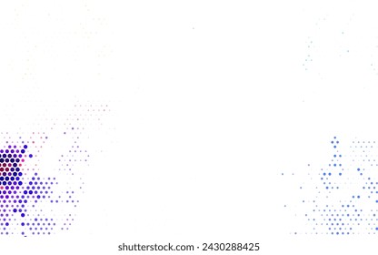 Azul claro, amarillo vector Ilustración con conjunto de círculos abstractos de colores brillantes. Ilustración abstracta con burbujas de colores en estilo de la naturaleza. Diseño sencillo para su sitio web.