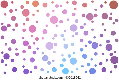 Light Blue, Yellow vector illustration which consist of circles. Dotted gradient design for your business. Creative geometric background in halftone style with colored spots.