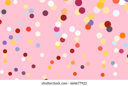 Light Blue, Yellow vector illustration which consist of circles. Dotted gradient design for your business. Creative geometric background in halftone style with colored spots.