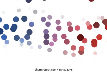 Light Blue, Yellow vector illustration which consist of circles. Dotted gradient design for your business. Creative geometric background in halftone style with colored spots.