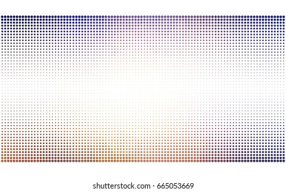 Light Blue, Yellow vector illustration which consist of circles. Dotted gradient design for your business. Creative geometric background in halftone style with colored spots.