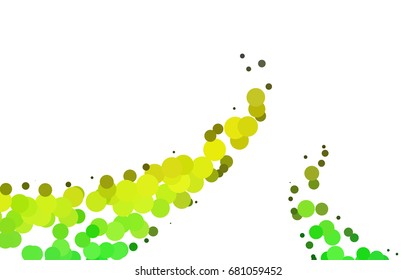 Light Blue, Yellow vector illustration which consist of circles. Dotted gradient design for your business. Creative geometric background in halftone style with colored spots.