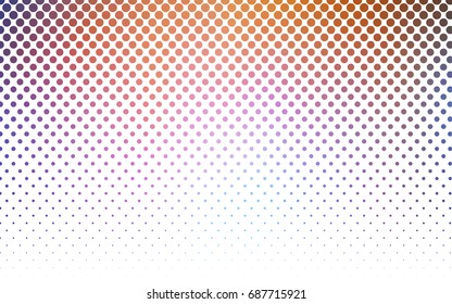 Light Blue, Yellow vector illustration which consist of circles. Dotted gradient design for your business. Creative geometric background in halftone style with colored spots.