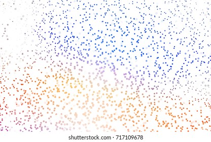 Light Blue, Yellow vector illustration which consist of circles. Dotted gradient design for your business. Creative geometric background in halftone style with colored spots.