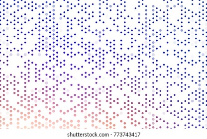 Light Blue, Yellow vector illustration which consist of circles. Dotted gradient design for your business. Creative geometric background in halftone style with colored spots.