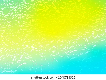 Light Blue, Yellow vector indian curved background. Decorative shining illustration with doodles on abstract template. A new texture for your design.