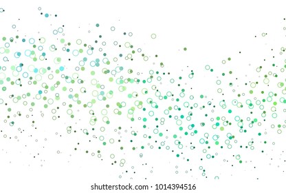 Light Blue, Yellow vector  layout with circle shapes. Abstract illustration with colored bubbles in nature style. Completely new template for your brand book.