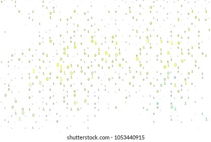 Light Blue, Yellow vector layout with algebra elements. Colored mathematic signs with gradient on white background. Smart design for your business advert of university.