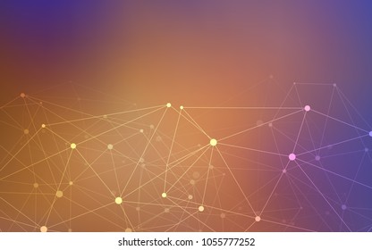 Light Blue, Yellow vector layout with circles, lines. Illustration with set of colorful abstract circles and lines. Pattern can be used for futuristic ad, booklets.