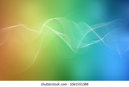 Light Blue, Yellow vector layout with circle shapes. Blurred bubbles on abstract background with colorful gradient. Beautiful design for your business natural advert.