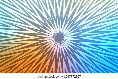 Light Blue, Yellow vector layout with flat lines. Blurred decorative design in simple style with lines. The pattern for ad, booklets, leaflets.