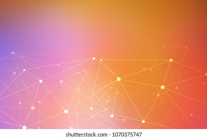 Light Blue, Yellow vector layout with circles, lines. Colorful illustration with circles and lines in futuristic style. Pattern can be used as texture of wallpapers.