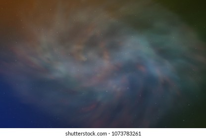 Light Blue, Yellow vector layout with cosmic stars. Space stars on blurred abstract background with gradient. Pattern for astrology websites.
