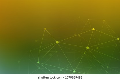 Light Blue, Yellow vector layout with circles, lines. Illustration with set of colorful abstract circles and lines. Pattern can be used for ads, leaflets.