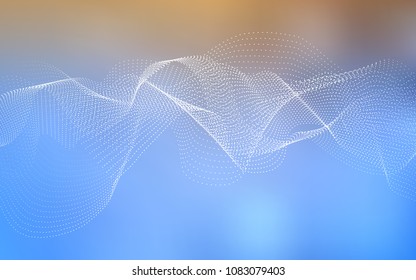 Light Blue, Yellow vector layout with circle shapes. Blurred decorative design in abstract style with bubbles. Completely new template for your brand book.