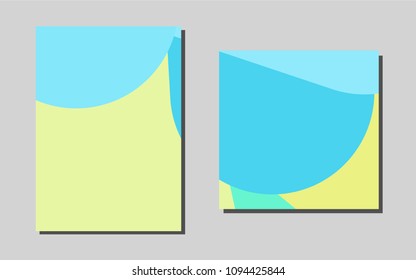 Light Blue, Yellow vector layout for Leaflets. Glitter abstract design concept with text box. Pattern can be used as a template for calendars.