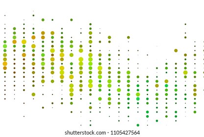 Light Blue, Yellow vector  layout with circle shapes. Blurred bubbles on abstract background with colorful gradient. Completely new template for your brand book.